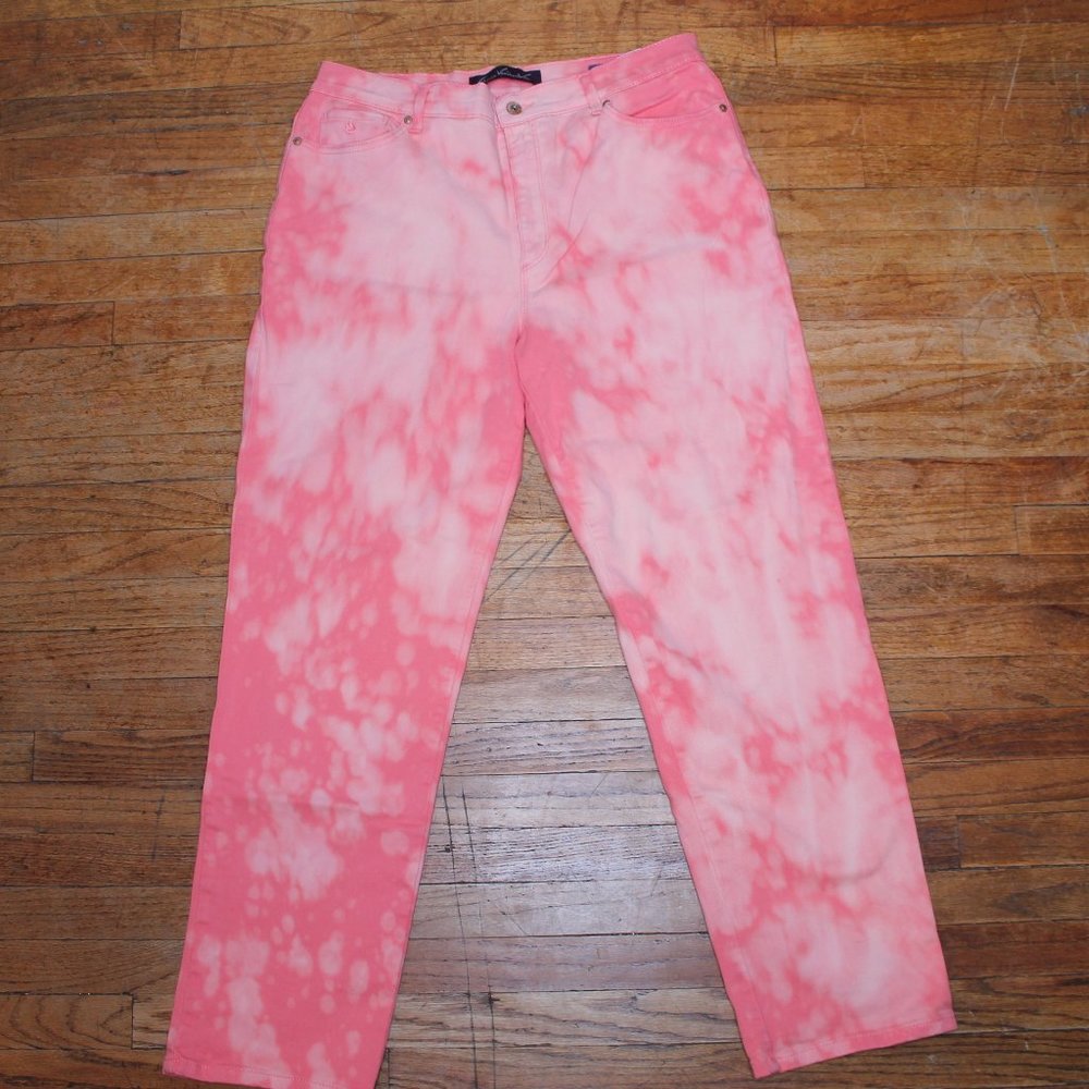 Pink Tye-Dye Jeans by Gloria Vanderbilt